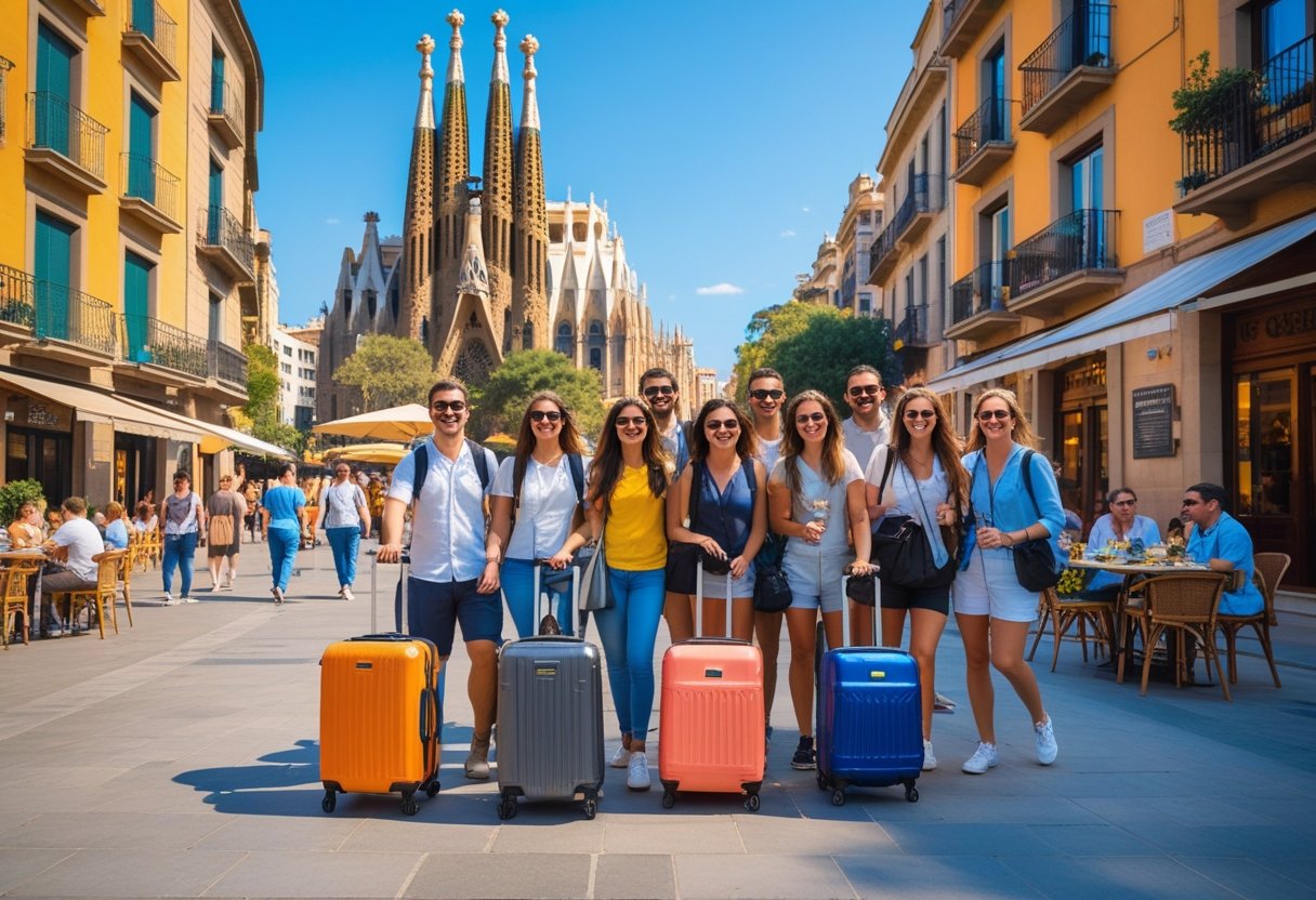 Familie på rejse sammen